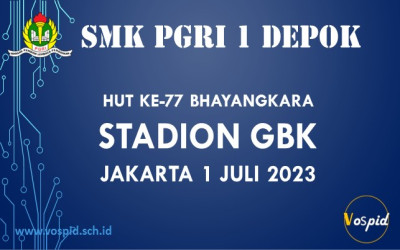 SMK PGRI 1 DEPOK HADIRI HUT KE-77 BHAYANGKARA DI STADION GBK